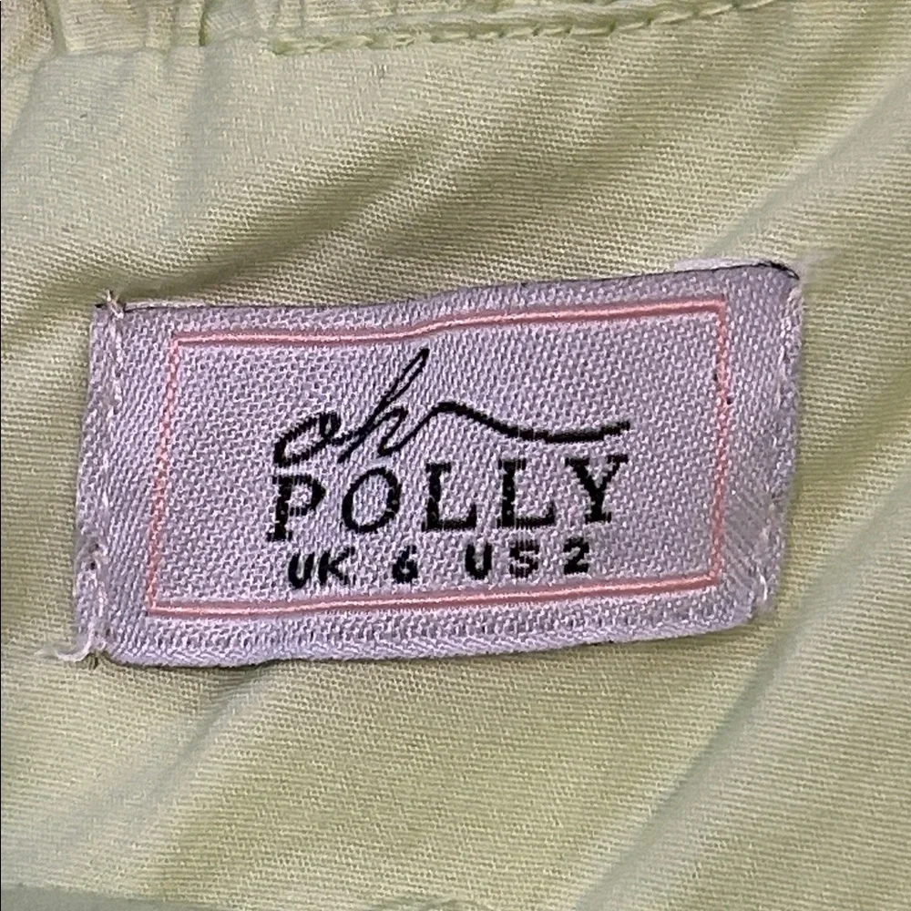 Oh Polly Sunshine Retreat Strappy Corset Mini Dress size 2 Lime Green Bodycon - Picture 6 of 16